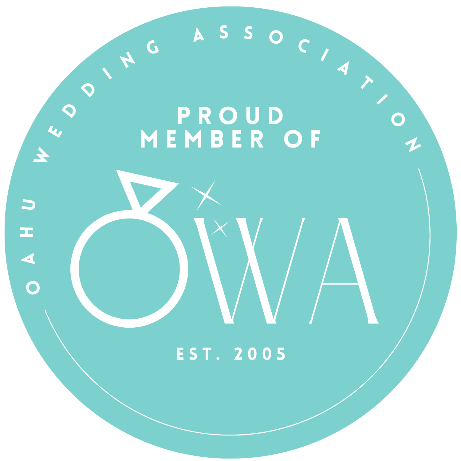 Oahu Wedding Association badge